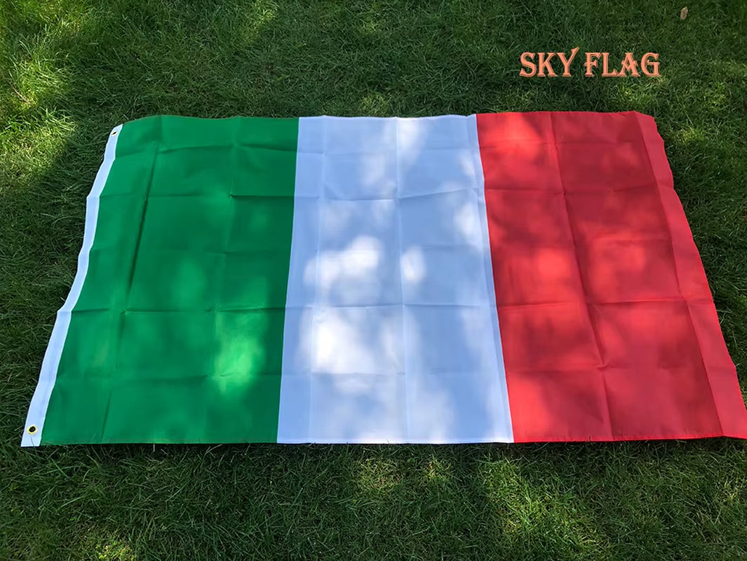 SKY FLAG ITALY Flag 90X150Cm Hanging Polyester Green White Red Italy Italian Flag for Festival Home Decoration