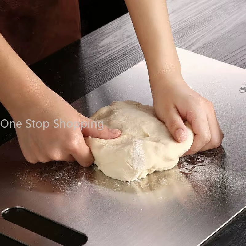 Chopping Board Set Small to Extra Large, Kitchen Cutting Board Easy to Clean, Stainless Steel Butcher Block for Kitchen Prep