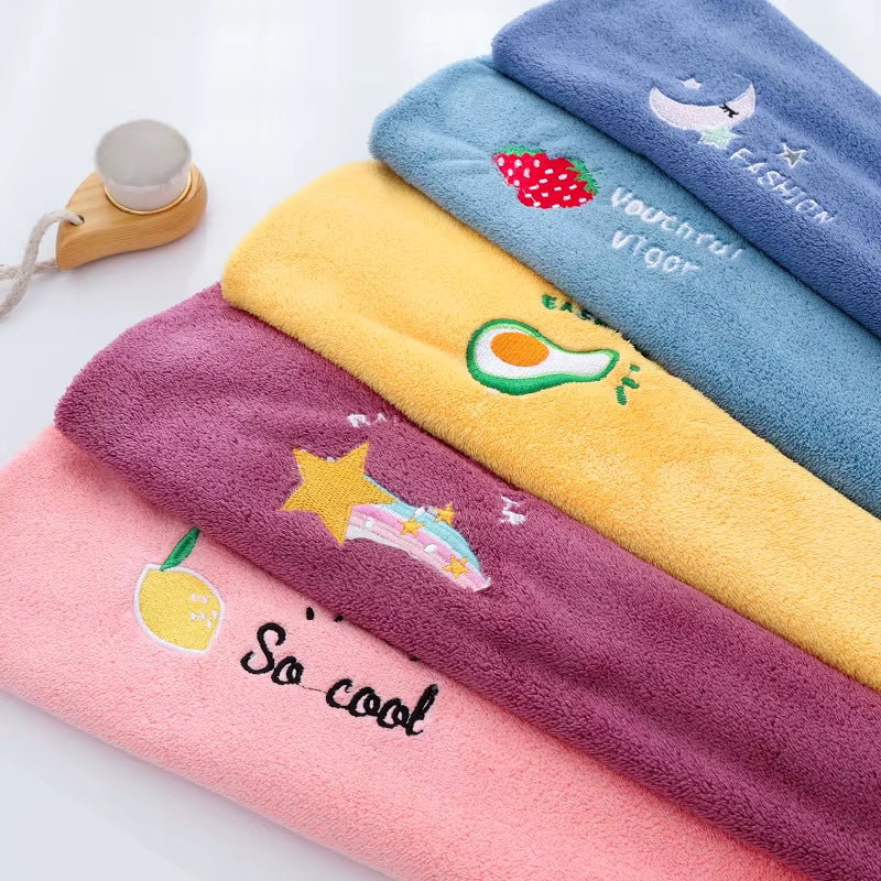 1Pc Quickly Dry Hair Hat Super Absorbent Soft Bathroom Women Head Towels Girls Cute Hair Towel Hair Dry Wrap Bonnets