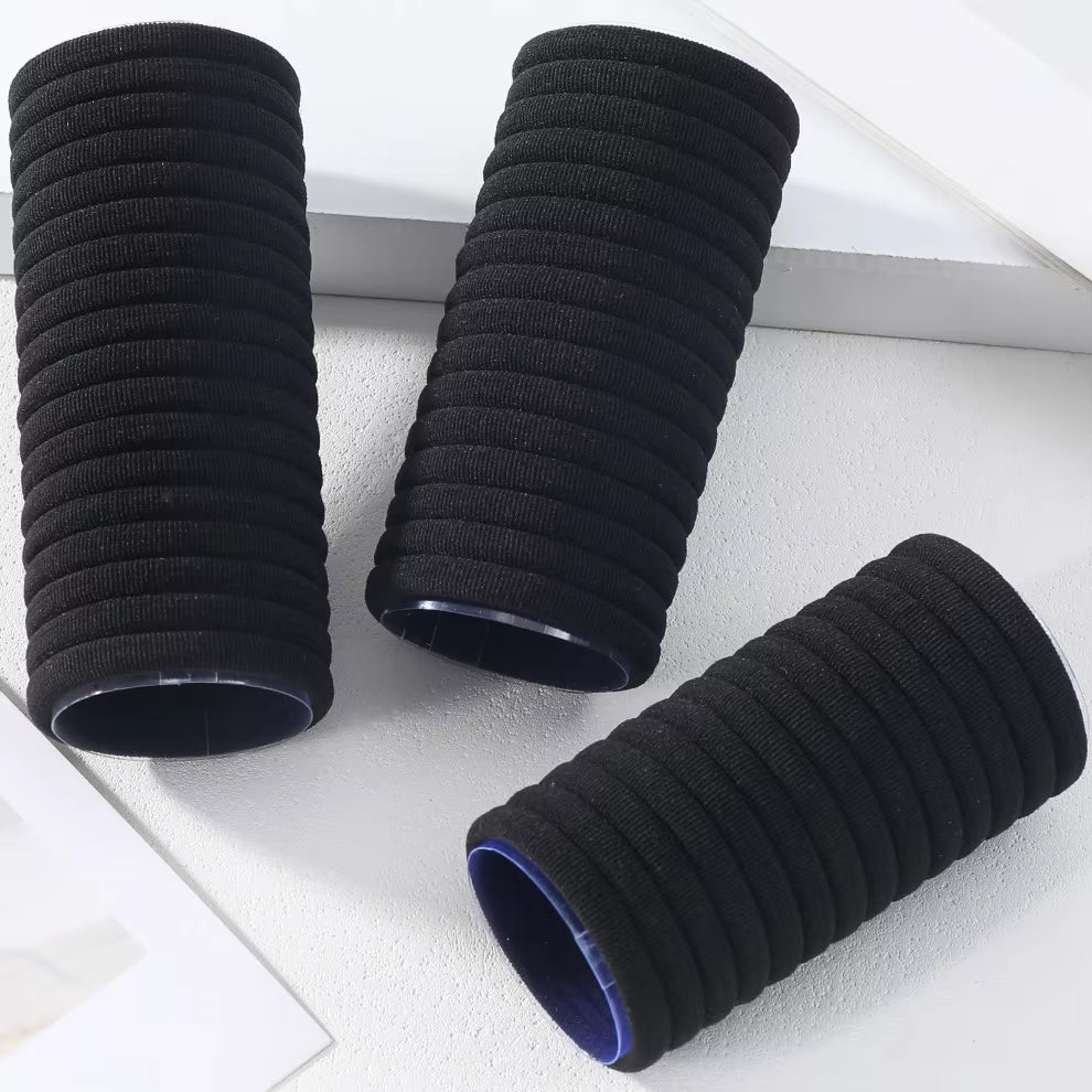 50/100Pcs Black Hair Bands for Women Girls Hairband High Elastic Rubber Band Hair Ties Ponytail Holder Scrunchies Accessorie