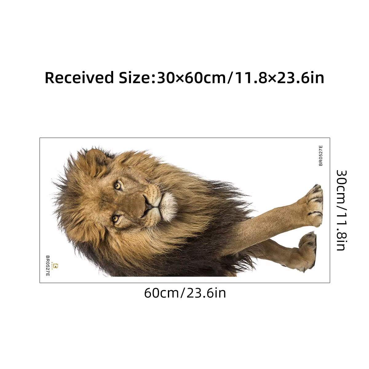 Realistic Lion Wolf Tiger Wall Stickers for Kids Room Background Home Decor Living Room Kids Room Bedroom Decoration Wall Decals