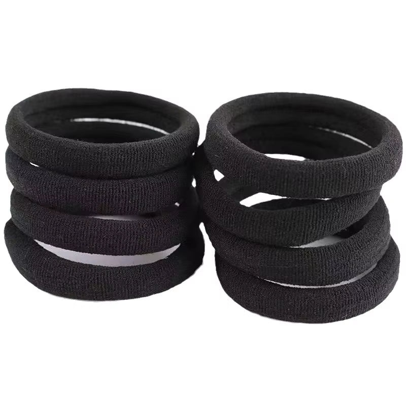 50/100Pcs Black Hair Bands for Women Girls Hairband High Elastic Rubber Band Hair Ties Ponytail Holder Scrunchies Accessorie