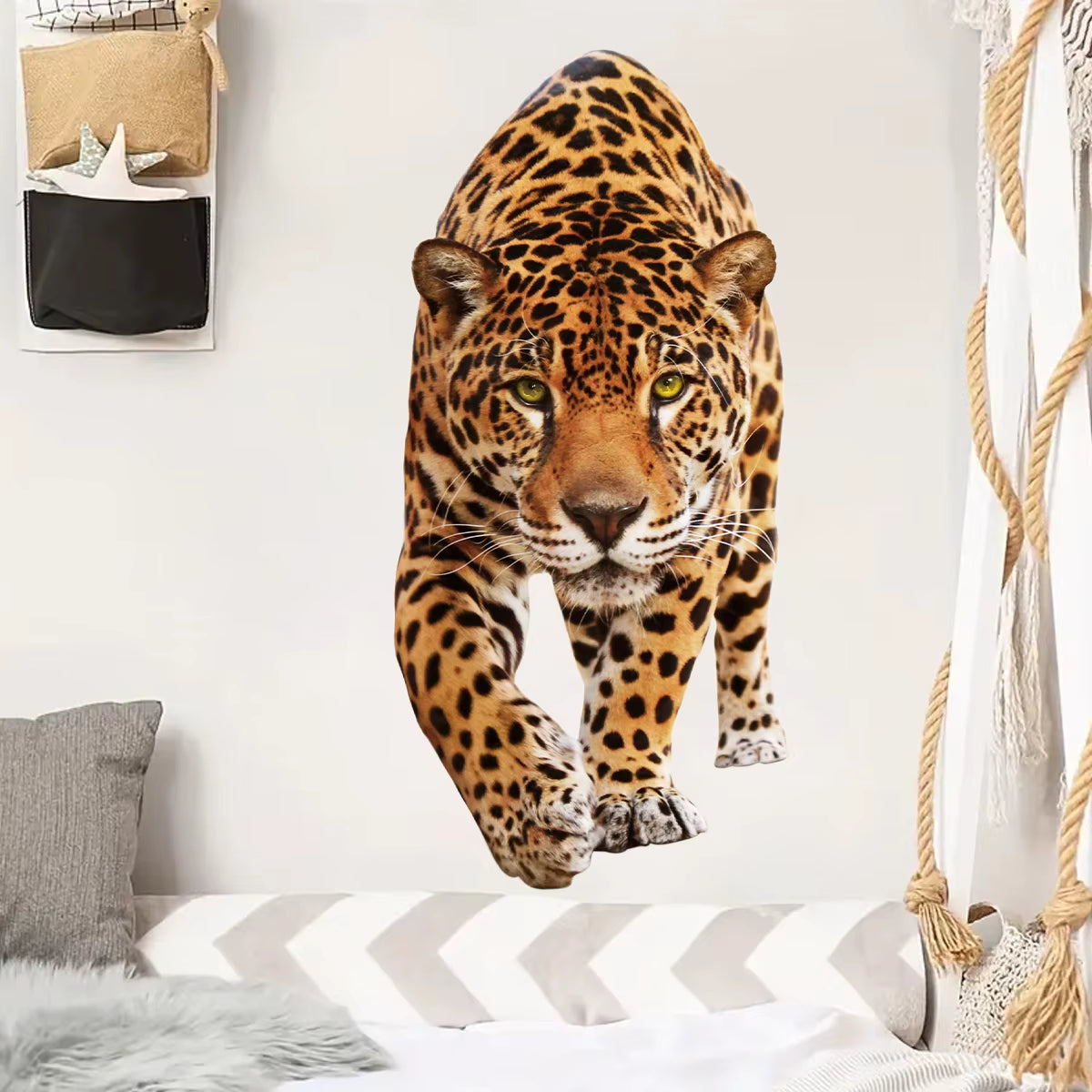 Realistic Lion Wolf Tiger Wall Stickers for Kids Room Background Home Decor Living Room Kids Room Bedroom Decoration Wall Decals