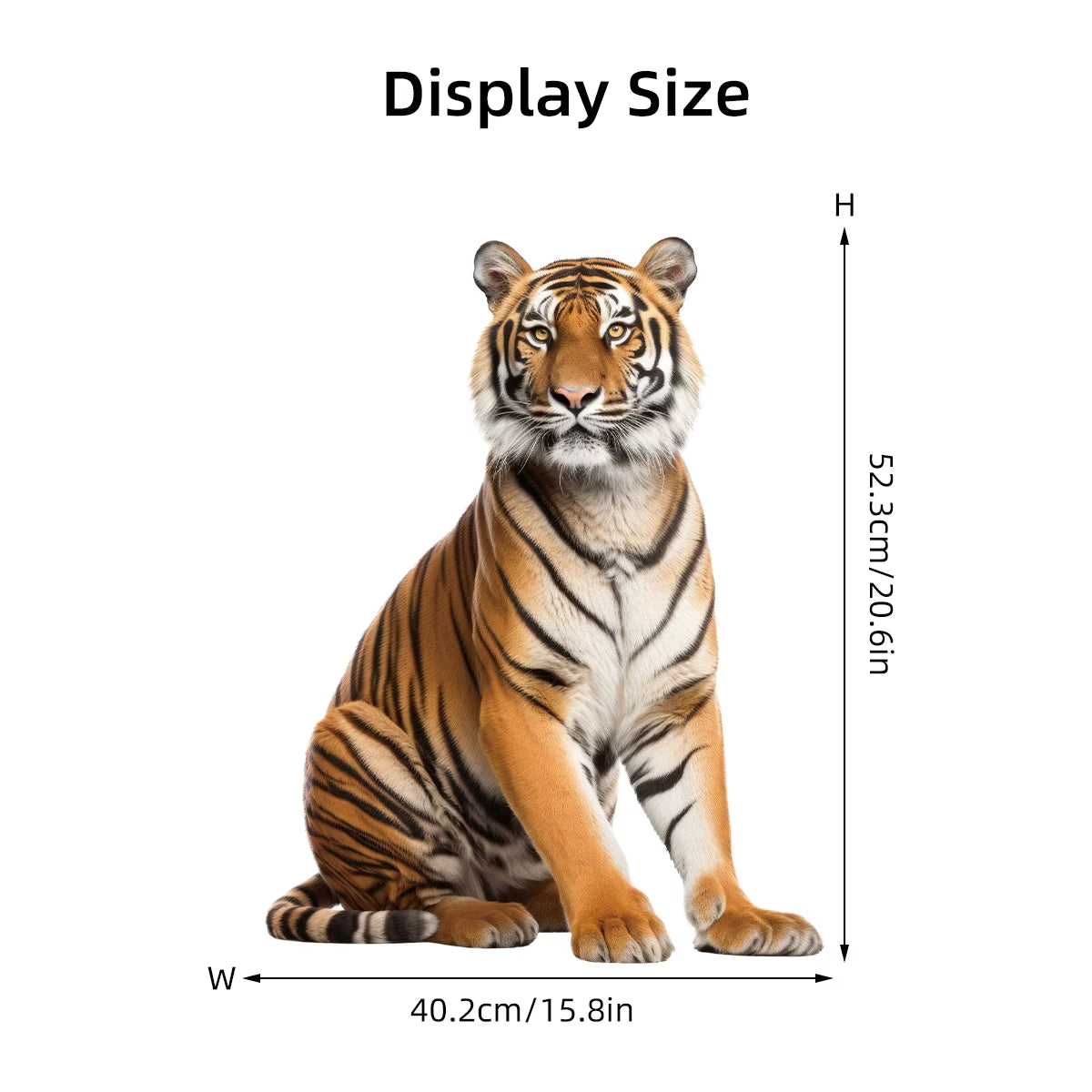 Realistic Lion Wolf Tiger Wall Stickers for Kids Room Background Home Decor Living Room Kids Room Bedroom Decoration Wall Decals
