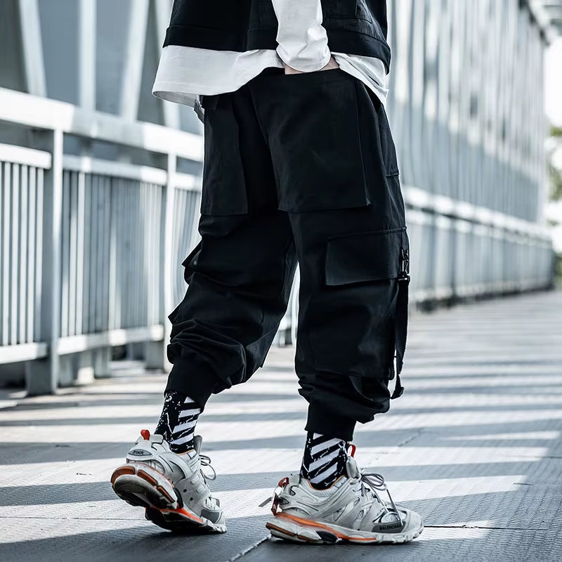 Fashion Men Jogger Pant Hip Hop Streetwear Sweatpants Trousers Tactical High Quality Mens Pants Techwear Cargo Pants Men Clothes